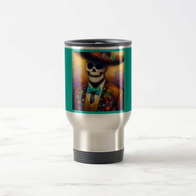 Day of the Dead Man 4 Travel Mug (Center)