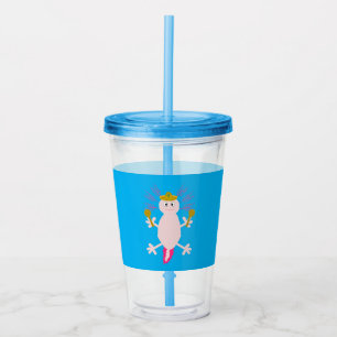 Day of the Dead Mexican Axolotl Acrylic Tumbler