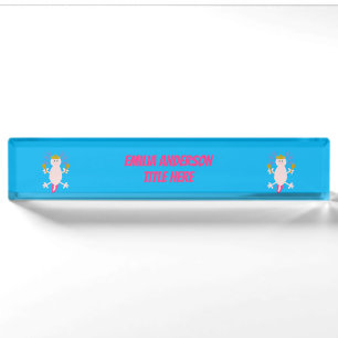 Day of the Dead Mexican Axolotl Custom Name Nameplate
