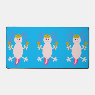 Day of the Dead Mexican Axolotl Desk Mat