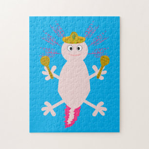 Day of the Dead Mexican Axolotl Jigsaw Puzzle