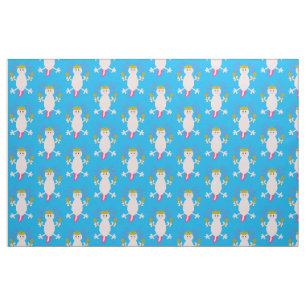 Day of the Dead Mexican Axolotl Patterned Fabric