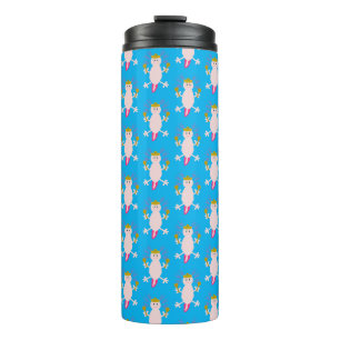 Day of the Dead Mexican Axolotl Patterned Thermal Tumbler