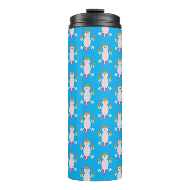 Day of the Dead Mexican Axolotl Patterned Thermal Tumbler (Front)