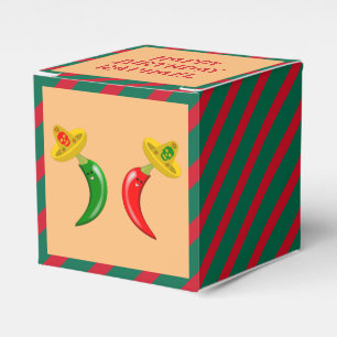 Day of the Dead Mexican Chilis Custom Favour Box