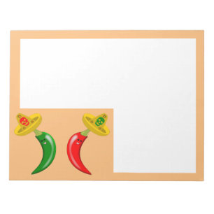 Day of the Dead Mexican Chilis Notepad