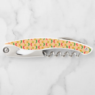 Day of the Dead Mexican Chilis Patterned Corkscrew