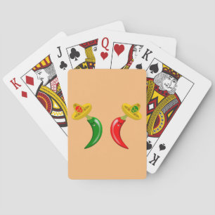 Day of the Dead Mexican Chilis Playing Cards