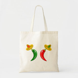 Day of the Dead Mexican Chilis Tote Bag