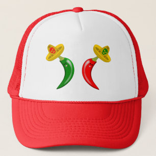 Day of the Dead Mexican Chilis Trucker Hat