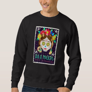 Day Of The Dead Mexican Halloween Calavera Sugar S Sweatshirt