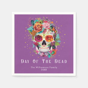 Day Of The Dead Mexican Sugar Skull All Souls Napkin
