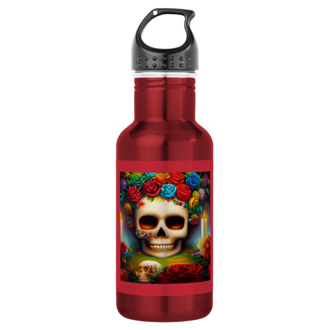Day of the Dead Ofendra 7 532 Ml Water Bottle (Front)
