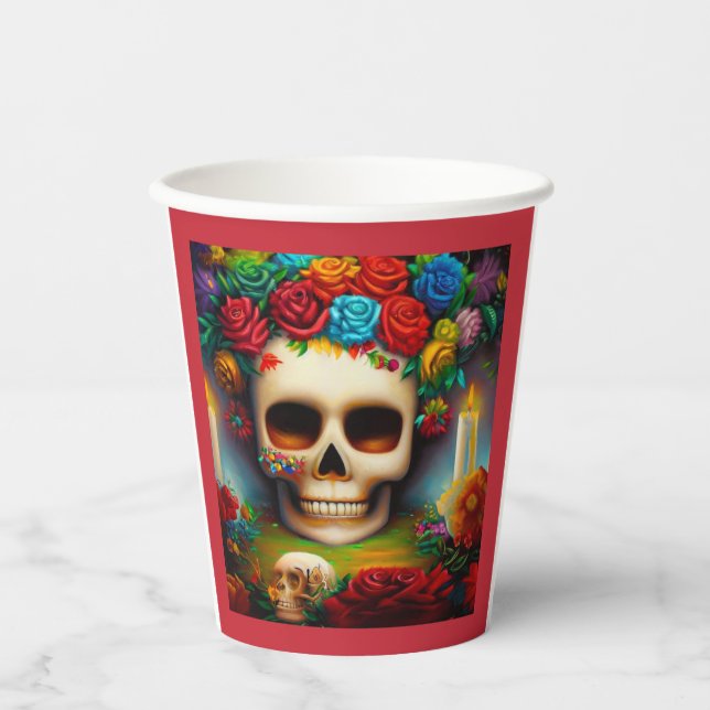 Day of the Dead Ofendra 7 Paper Cups (Front)