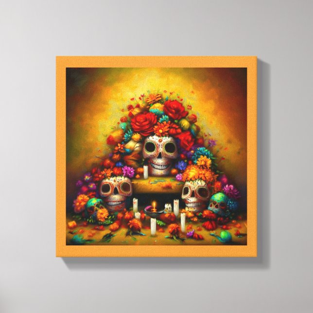 Day of the Dead Offrendas 1 Canvas Print (Front)
