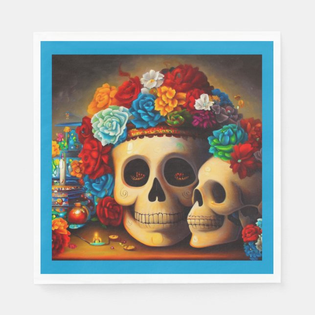 Day of the Dead Offrendas 2 Napkin (Front)