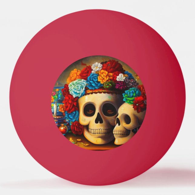 Day of the Dead Offrendas (2) Ping Pong Ball (Front)