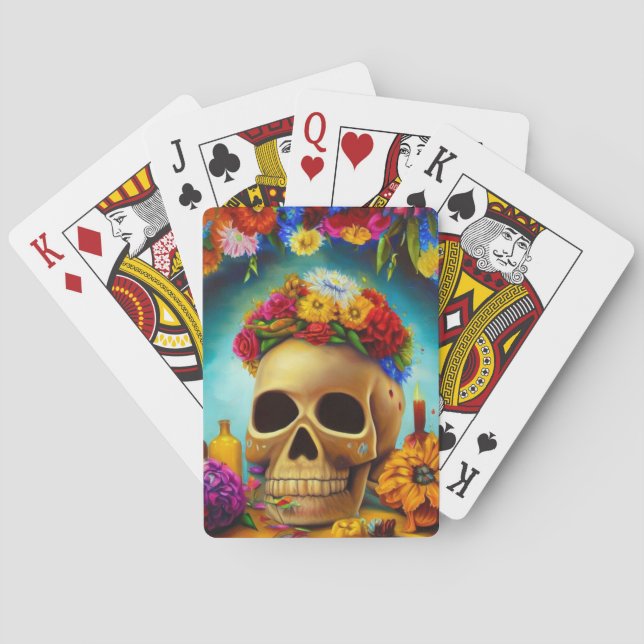 Day of the Dead Offrendas (6) Playing Cards (Back)