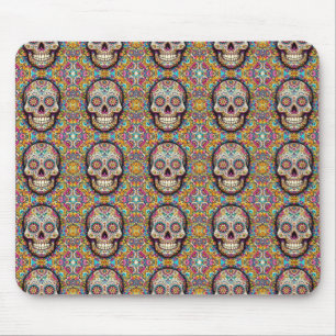 Day of the Dead Pattern Mouse Pad