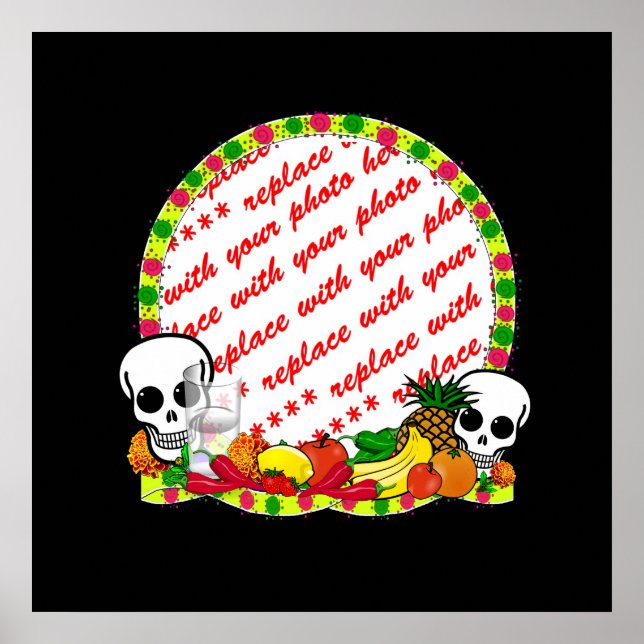 Day of the Dead Photo Frame Poster (Front)