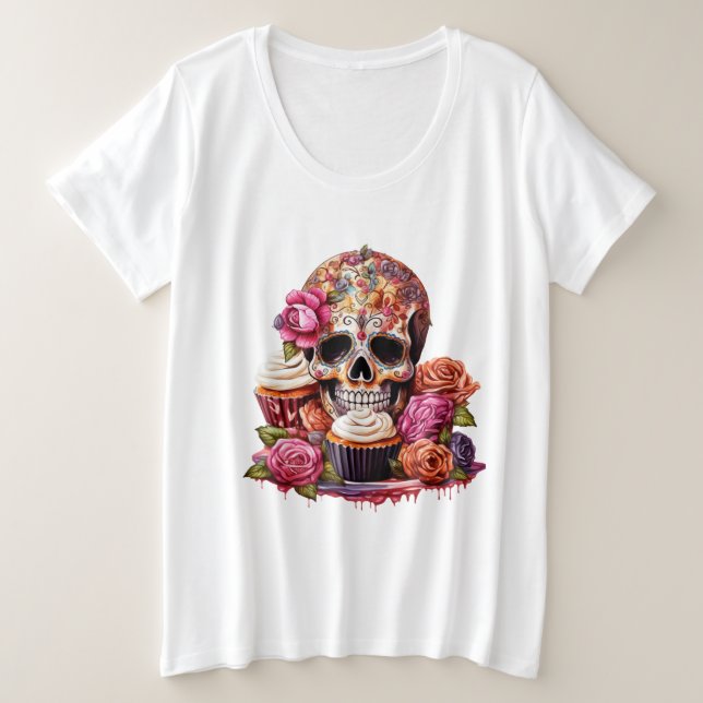 Day of the Dead  Plus Size T-Shirt (Design Front)