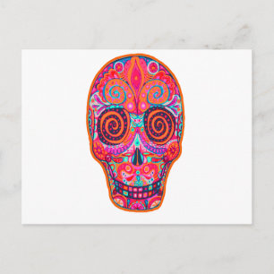 day of the dead postcard