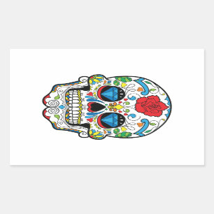 Day of the Dead Rectangular Sticker