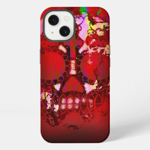 Day of the Dead Skull and Fire iPhone 13 Case