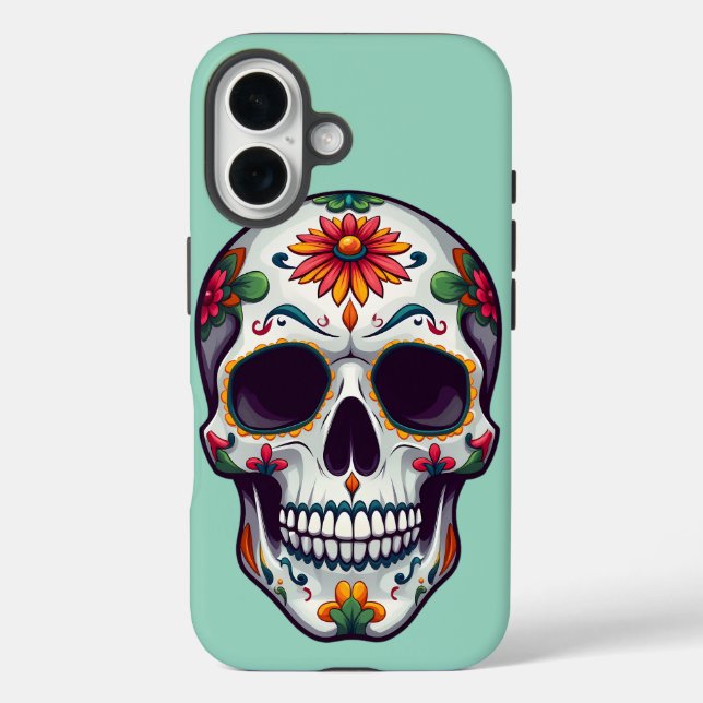 Day of the Dead Skull  Case-Mate iPhone Case (Back)