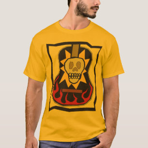 Day of the Dead Skull Guitar T-Shirt