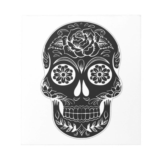 Day of the Dead Skull Notepad (Front)