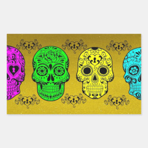 Day of the Dead Skull Stickers
