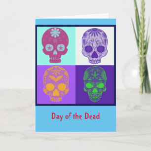 Day of the Dead skulls Card