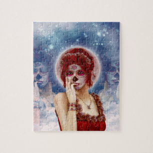 Day Of The Dead sugar doll Jigsaw Puzzle