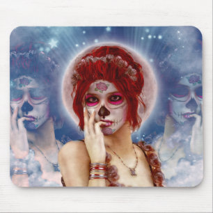 Day Of The Dead sugar doll Mouse Pad