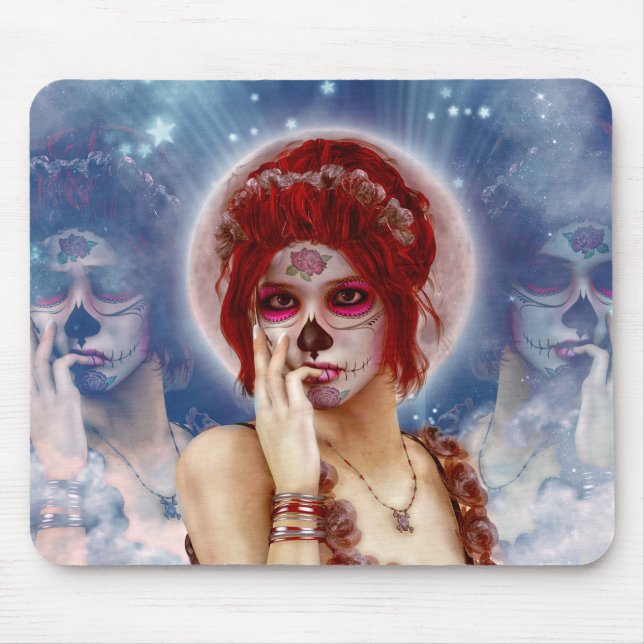 Day Of The Dead sugar doll Mouse Pad (Front)