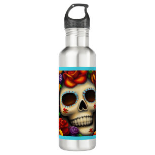 Day of the Dead Sugar Skull 2 710 Ml Water Bottle