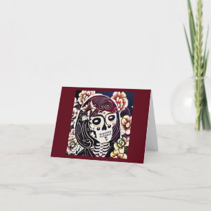 Day of the Dead Sugar Skull 2 Holiday Card