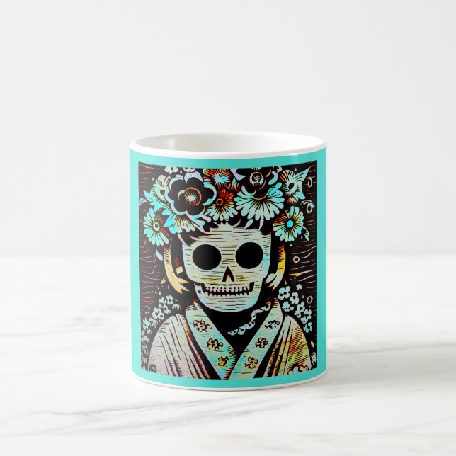 Day of the Dead Sugar Skull 4 Coffee Mug (Center)