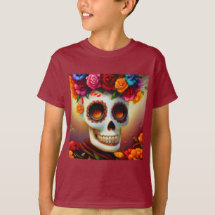 Day of the Dead Sugar Skull 4 T-Shirt