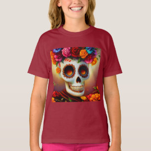 Day of the Dead Sugar Skull 4 T-Shirt