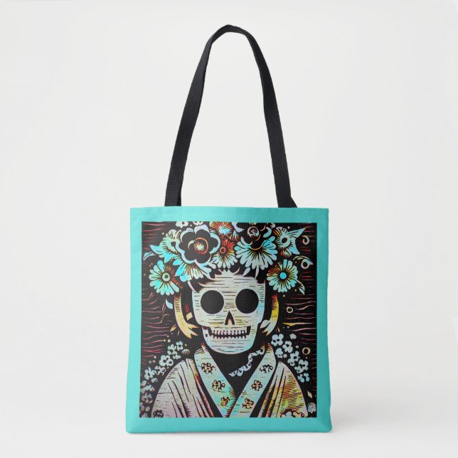 Day of the Dead Sugar Skull 4 Tote Bag (Front)