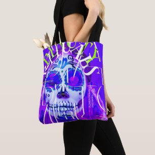 Day of the Dead Sugar Skull Art Tote Bag