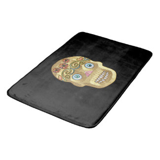 Day of the Dead Sugar Skull (Blonde) Bath Mat