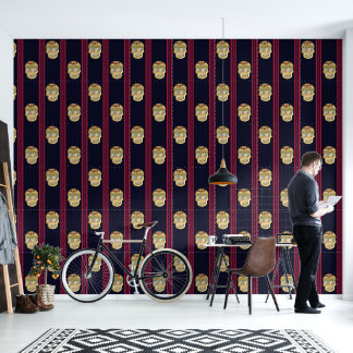Day of the Dead Sugar Skull (Blonde Presswood) Wallpaper