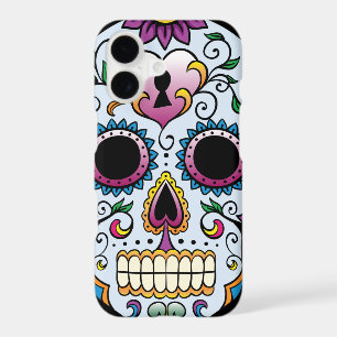 Day of the Dead Sugar Skull Blue