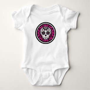Day of the Dead sugar skull custom baby Bodysuit