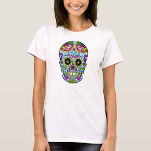 Day of the Dead Sugar Skull Dia de los Muertos T-Shirt