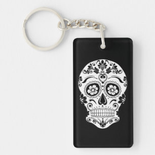 DAY OF THE DEAD SUGAR SKULL KEY RING