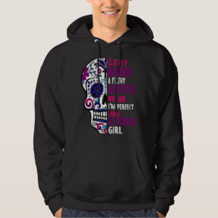 Day Of The Dead Sugar Skull  October GIrl Womens Hoodie